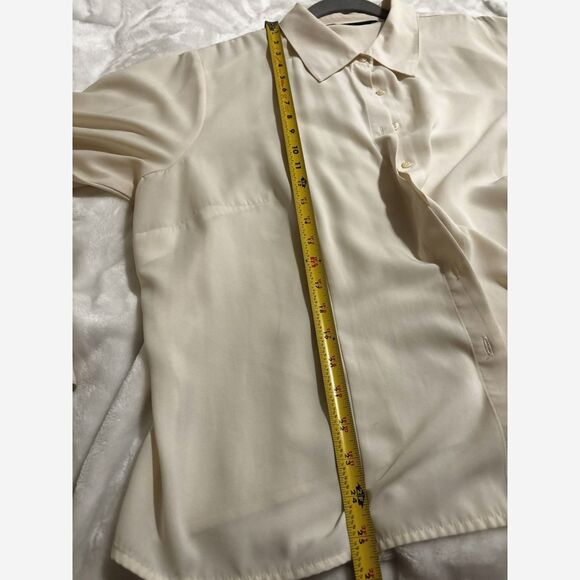 Preston & York 18W Cream Button Down – Quiet Luxury Minimalist Office Chic - Picture 6 of 7